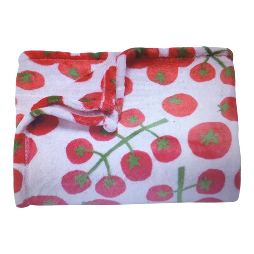 The Big One Oversized Supersoft Tomatoes Plush Throw Blanket 60" X 72" New